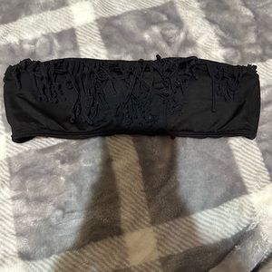 all black bathing suit top